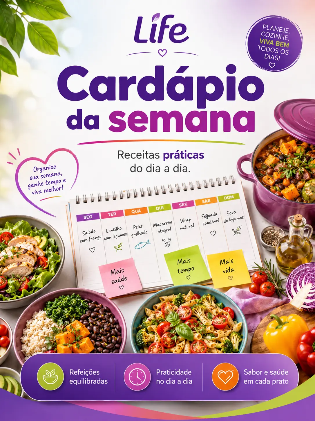 Capa do eBook Cardápio da semana